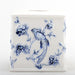 Danny's Fine Porcelain Home Decor Danny's Fine Porcelain Blue & White Square Tissue Box Cover in Embossed Bird Pattern