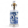 Danny's Fine Porcelain Home Decor Danny's Fine Porcelain Blue & White Vase Lamp - Child Playing - Acrylic Base