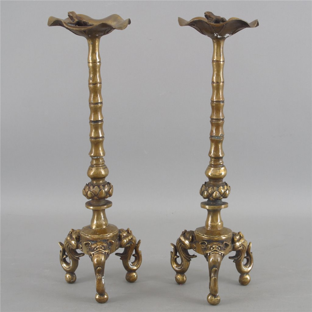 Danny's Fine Porcelain Home Decor Danny's Fine Porcelain Bnz Candle Sticks (Pair) 31001