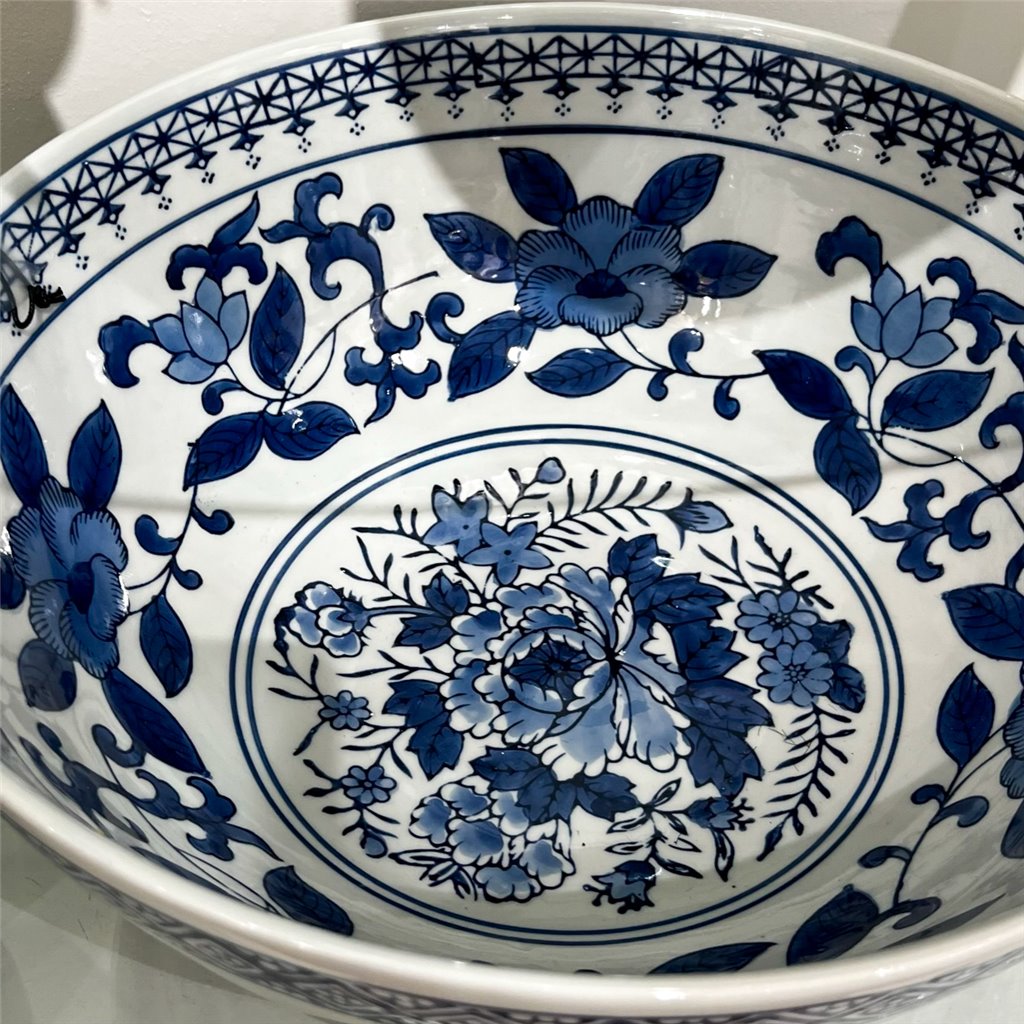 Danny's Fine Porcelain Home Decor Danny's Fine Porcelain Bowl Blue and White Floral