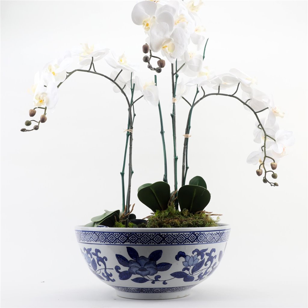 Danny's Fine Porcelain Home Decor Danny's Fine Porcelain Bowl Blue and White Floral