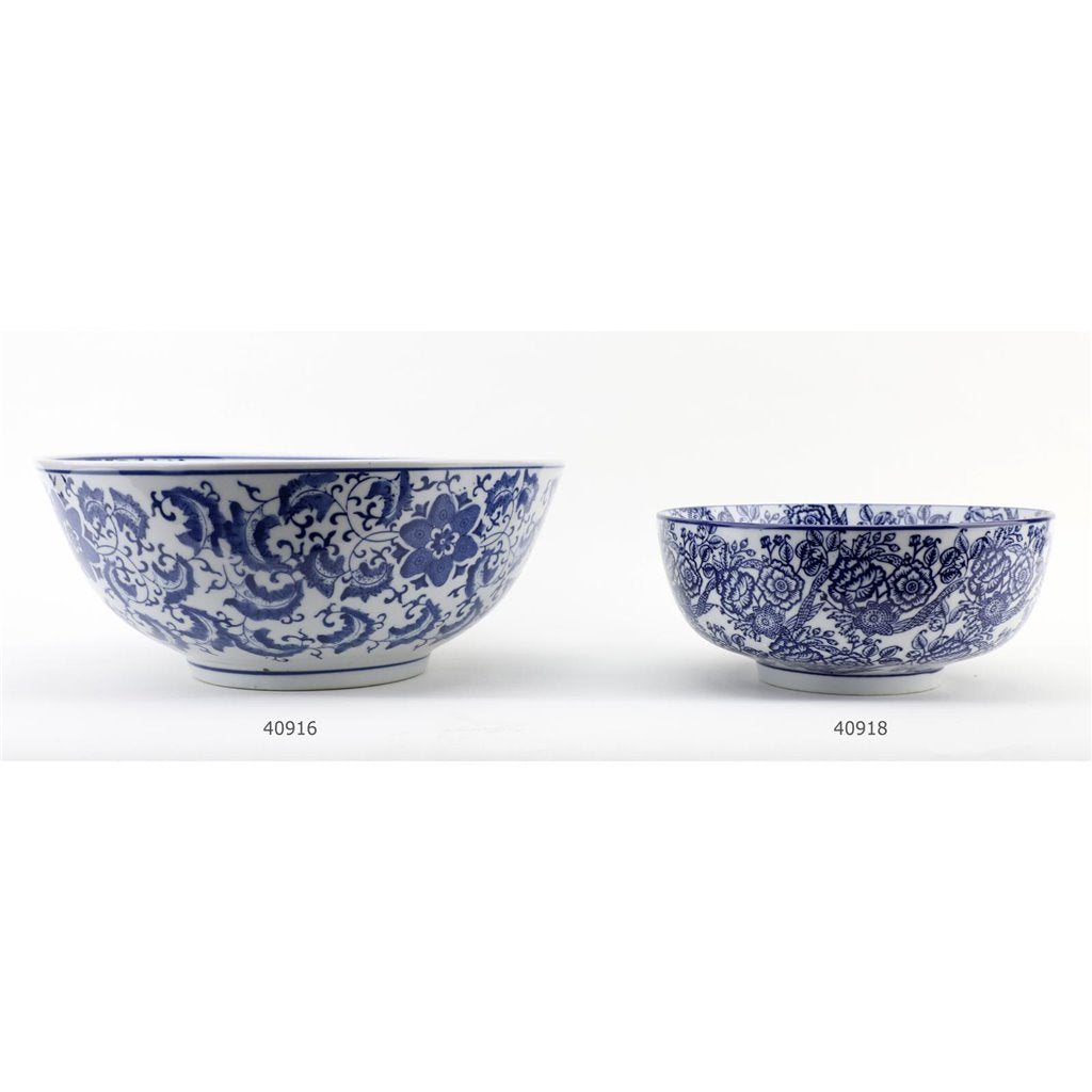 Danny's Fine Porcelain Home Decor Danny's Fine Porcelain Bowl Blue and White Floral 40916