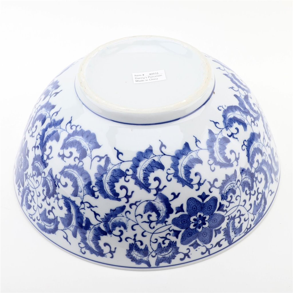 Danny's Fine Porcelain Home Decor Danny's Fine Porcelain Bowl Blue and White Floral 40916