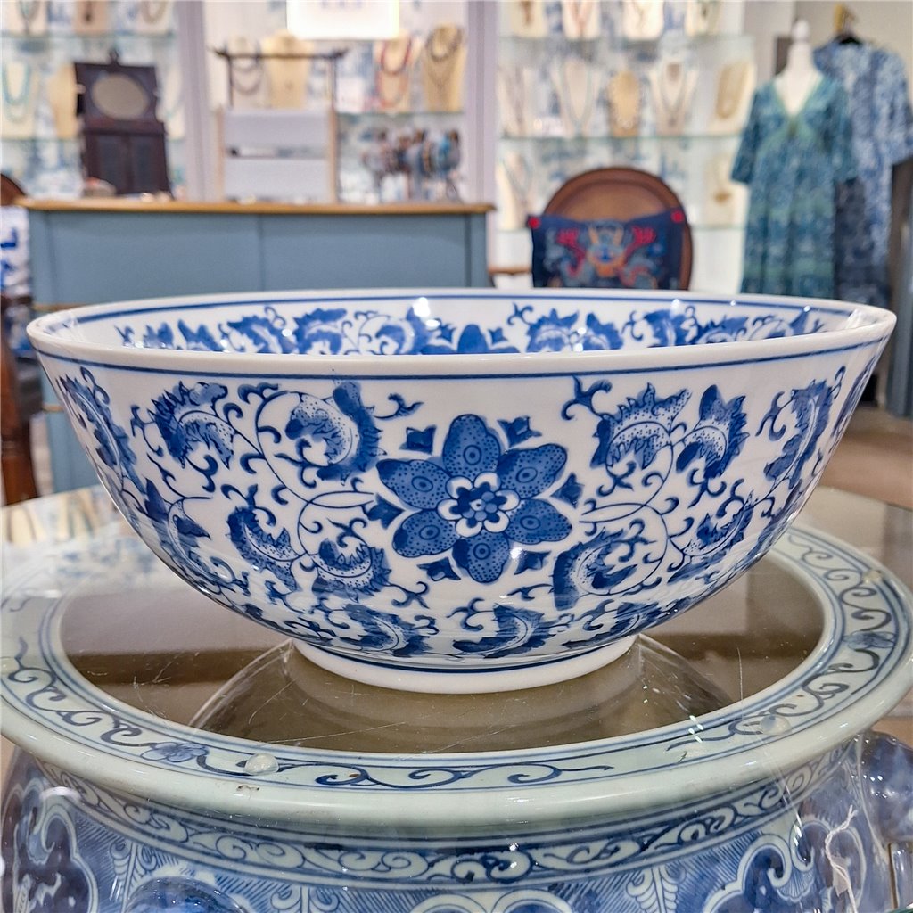 Danny's Fine Porcelain Home Decor Danny's Fine Porcelain Bowl Blue and White Floral 40916