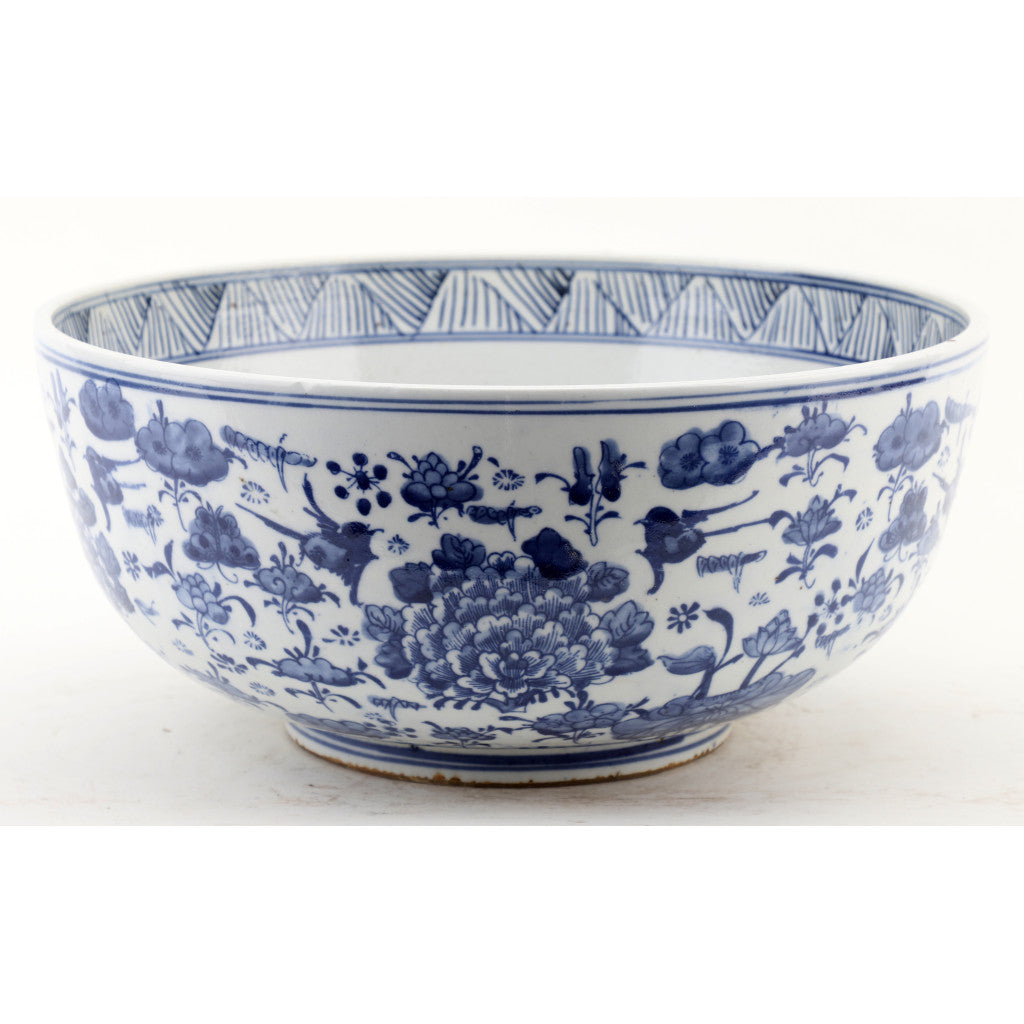 Danny's Fine Porcelain Home Decor Danny's Fine Porcelain Bowl - Floral - Blue And White Classic 50781