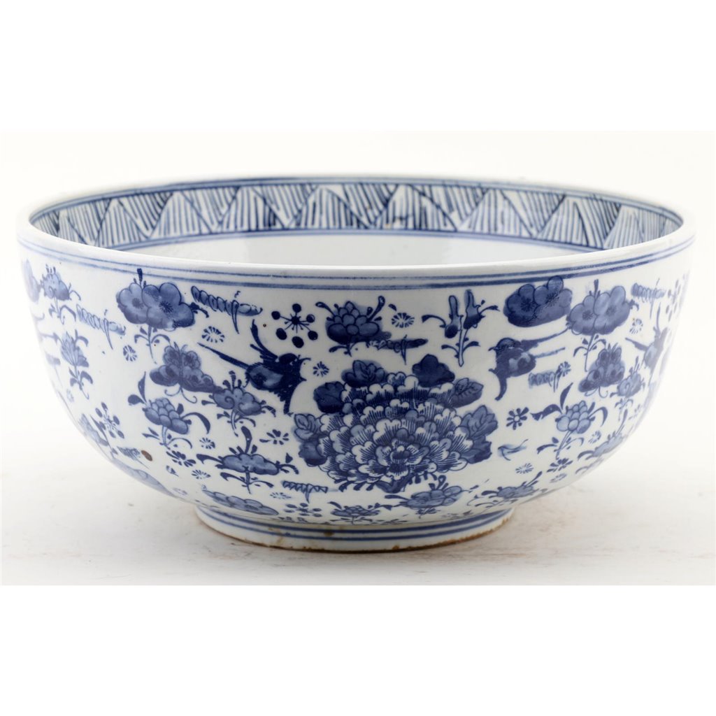 Danny's Fine Porcelain Home Decor Danny's Fine Porcelain Bowl - Floral - Blue And White Classic 50781
