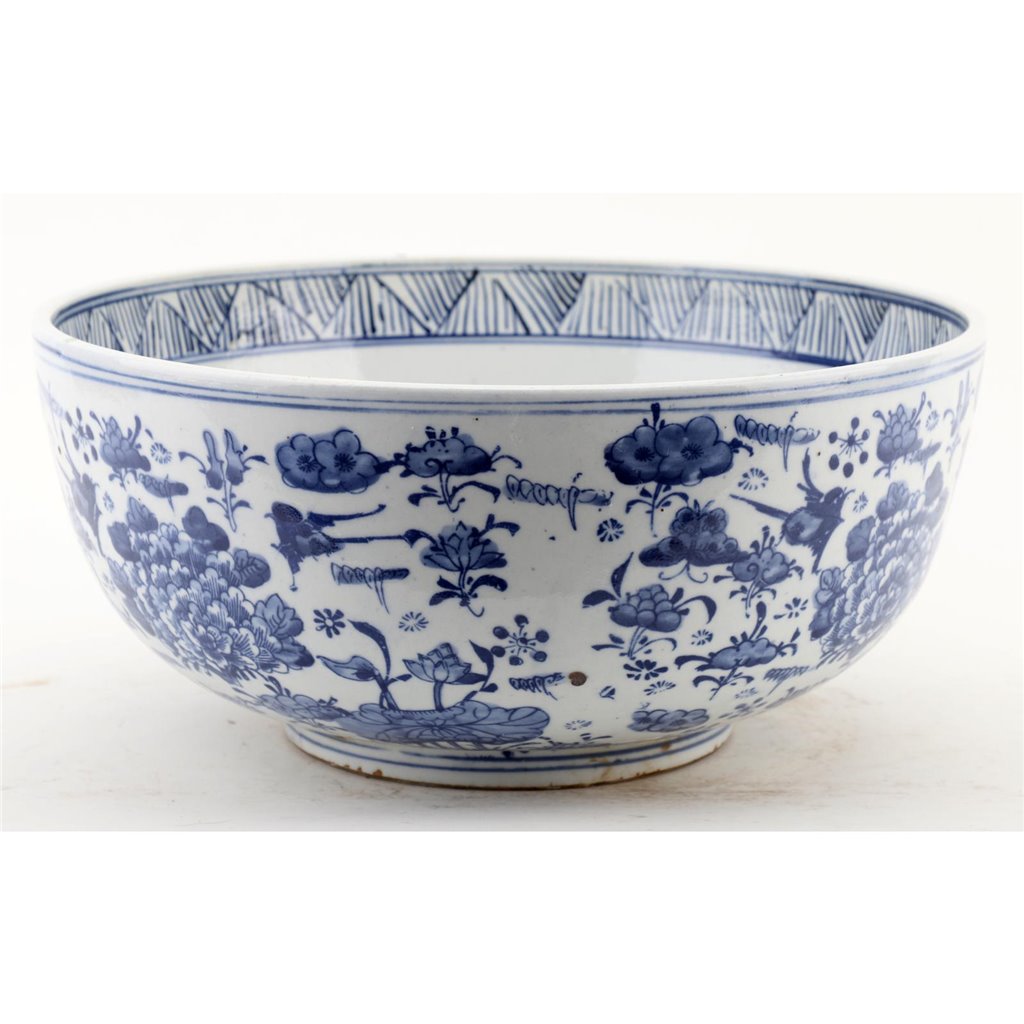 Danny's Fine Porcelain Home Decor Danny's Fine Porcelain Bowl - Floral - Blue And White Classic 50781