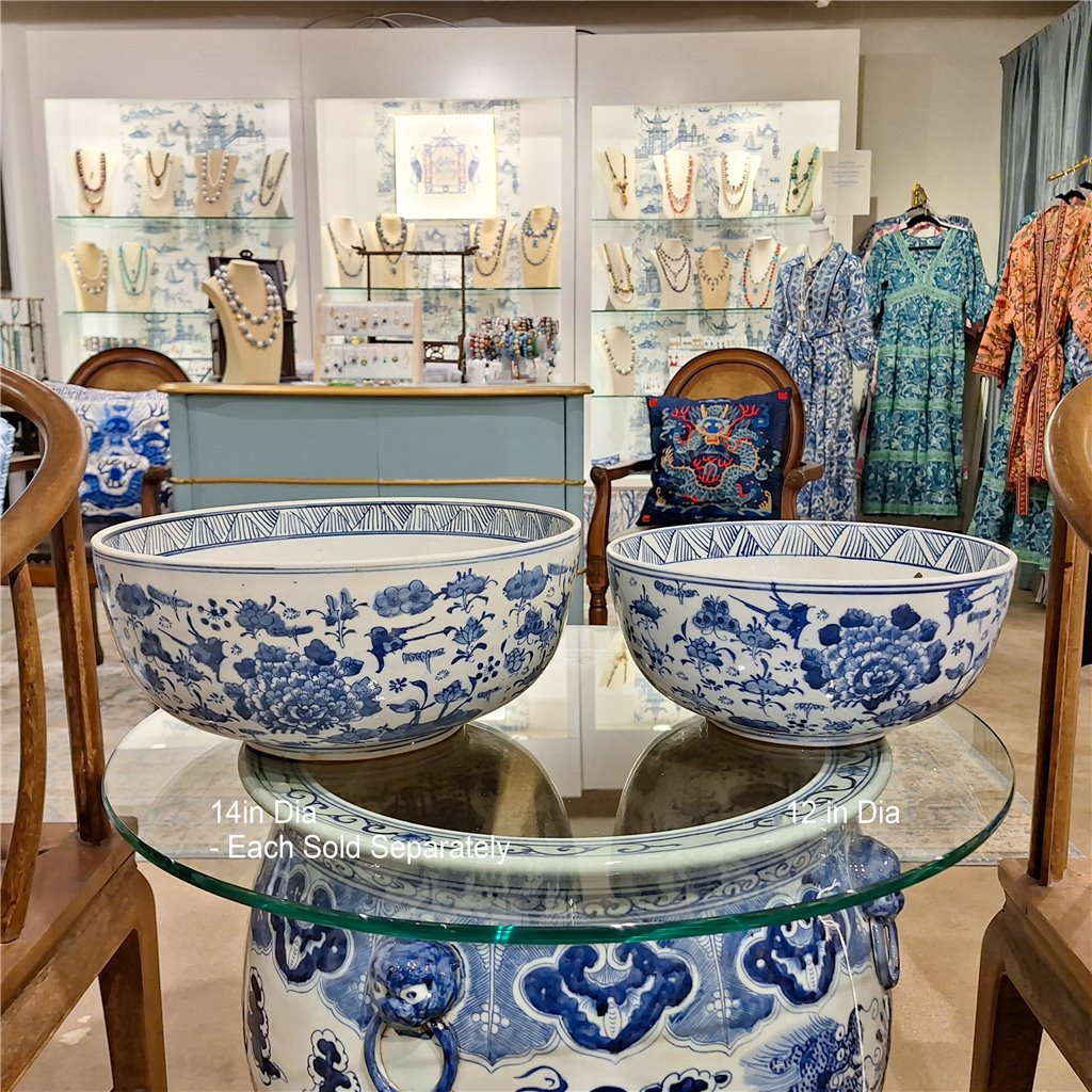 Danny's Fine Porcelain Home Decor Danny's Fine Porcelain Bowl - Floral - Blue And White Classic 50781