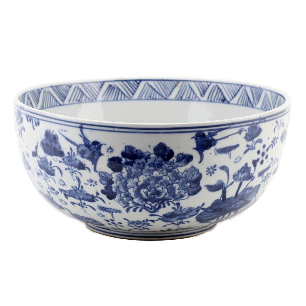 Danny's Fine Porcelain Home Decor Danny's Fine Porcelain Bowl - Floral - Blue And White Classic 50782