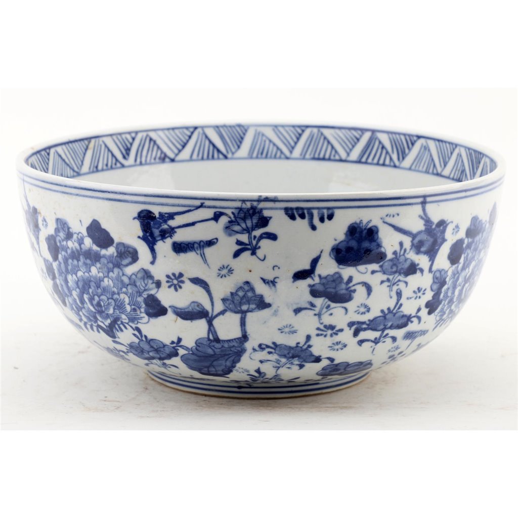 Danny's Fine Porcelain Home Decor Danny's Fine Porcelain Bowl - Floral - Blue And White Classic 50782