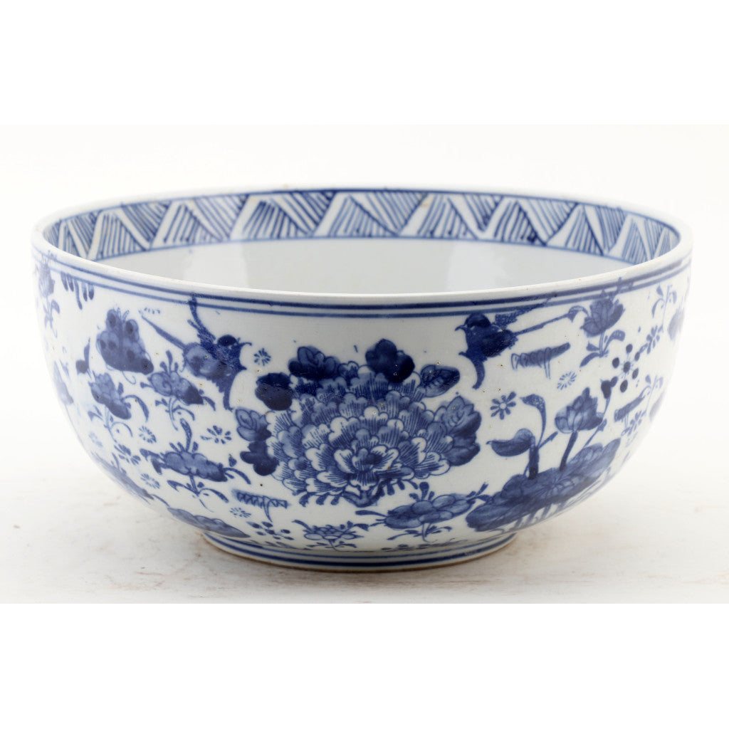 Danny's Fine Porcelain Home Decor Danny's Fine Porcelain Bowl - Floral - Blue And White Classic 50782