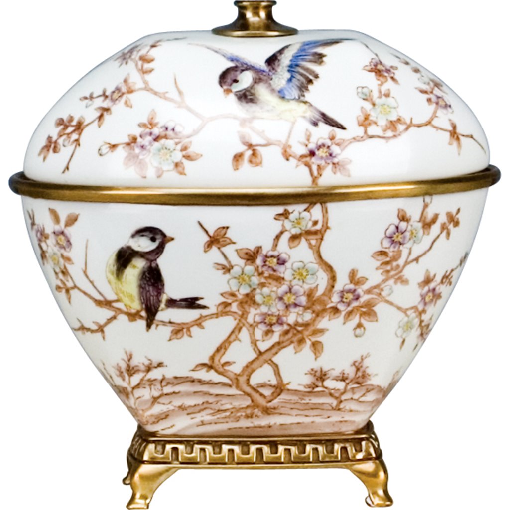 Danny's Fine Porcelain Home Decor Danny's Fine Porcelain Box With Bronze - Xiamena 60323