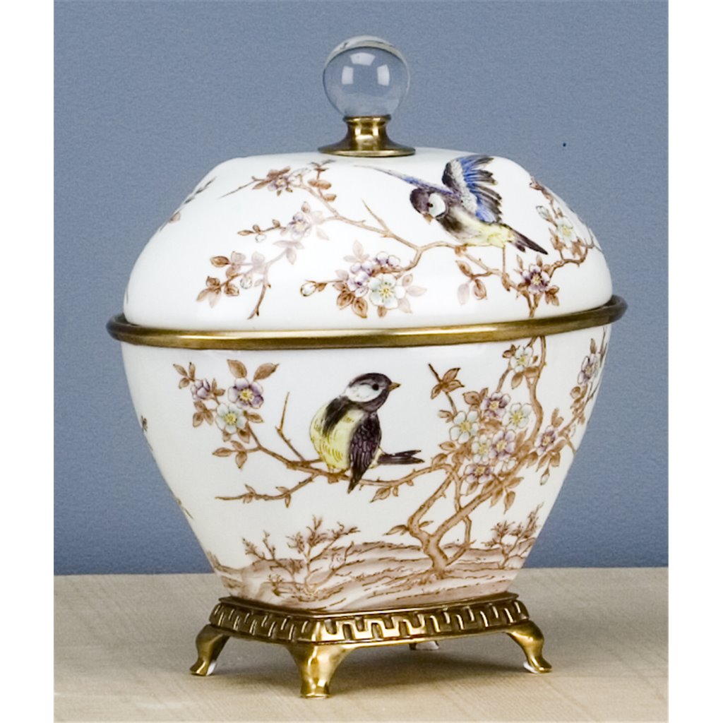Danny's Fine Porcelain Home Decor Danny's Fine Porcelain Box With Bronze - Xiamena 60323