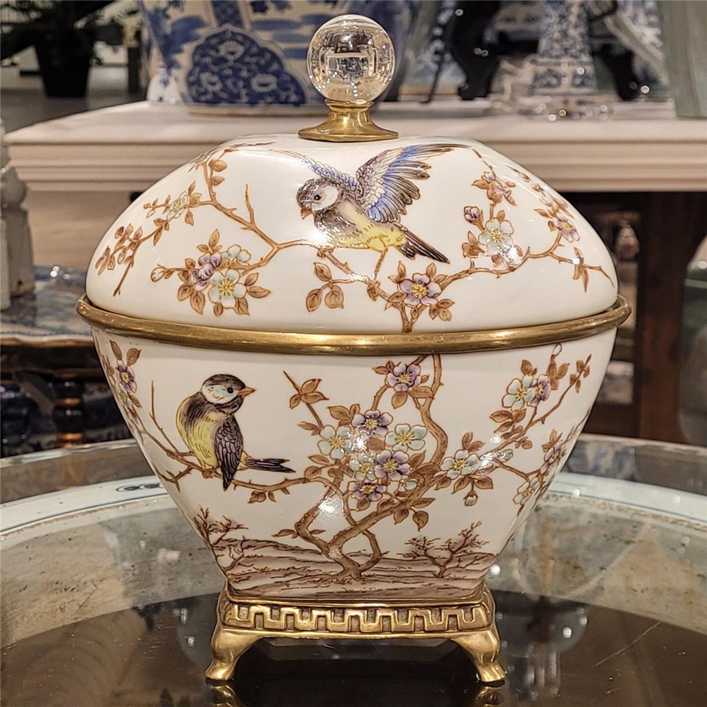 Danny's Fine Porcelain Home Decor Danny's Fine Porcelain Box With Bronze - Xiamena 60323