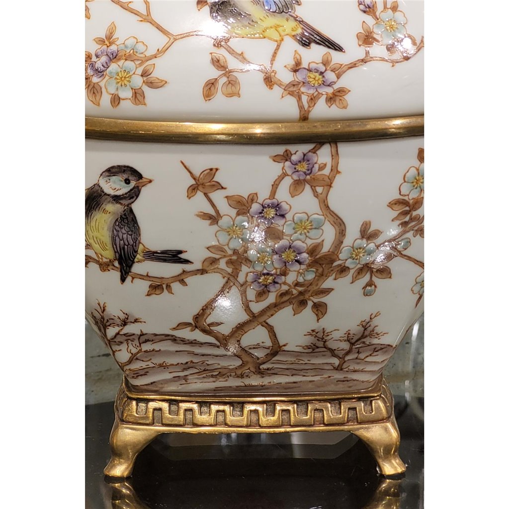Danny's Fine Porcelain Home Decor Danny's Fine Porcelain Box With Bronze - Xiamena 60323