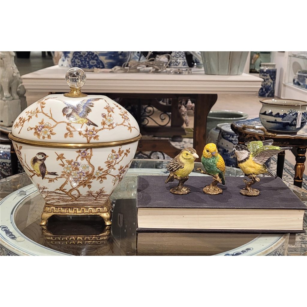 Danny's Fine Porcelain Home Decor Danny's Fine Porcelain Box With Bronze - Xiamena 60323