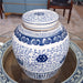Danny's Fine Porcelain Home Decor Danny's Fine Porcelain Bulb Jar - Flowers - Blue & White Classic