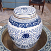 Danny's Fine Porcelain Home Decor Danny's Fine Porcelain Bulb Jar - Flowers - Blue & White Classic