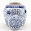 Danny's Fine Porcelain Home Decor Danny's Fine Porcelain Bulb Jar - Flowers - Blue & White Classic