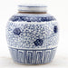 Danny's Fine Porcelain Home Decor Danny's Fine Porcelain Bulb Jar - Flowers - Blue & White Classic