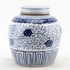 Danny's Fine Porcelain Home Decor Danny's Fine Porcelain Bulb Jar - Flowers - Blue & White Classic