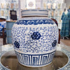 Danny's Fine Porcelain Home Decor Danny's Fine Porcelain Bulb Jar - Flowers - Blue & White Classic