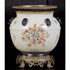 Danny's Fine Porcelain Home Decor Danny's Fine Porcelain (Bza229-12-X1349) 11x11x15 Fishbowl with Bronze Stand – Antoinette Rose - CLOSEOUT