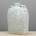 Danny's Fine Porcelain Home Decor Danny's Fine Porcelain Carved Flat Vase-Dragon