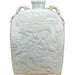 Danny's Fine Porcelain Home Decor Danny's Fine Porcelain Carved Flat Vase-Dragon