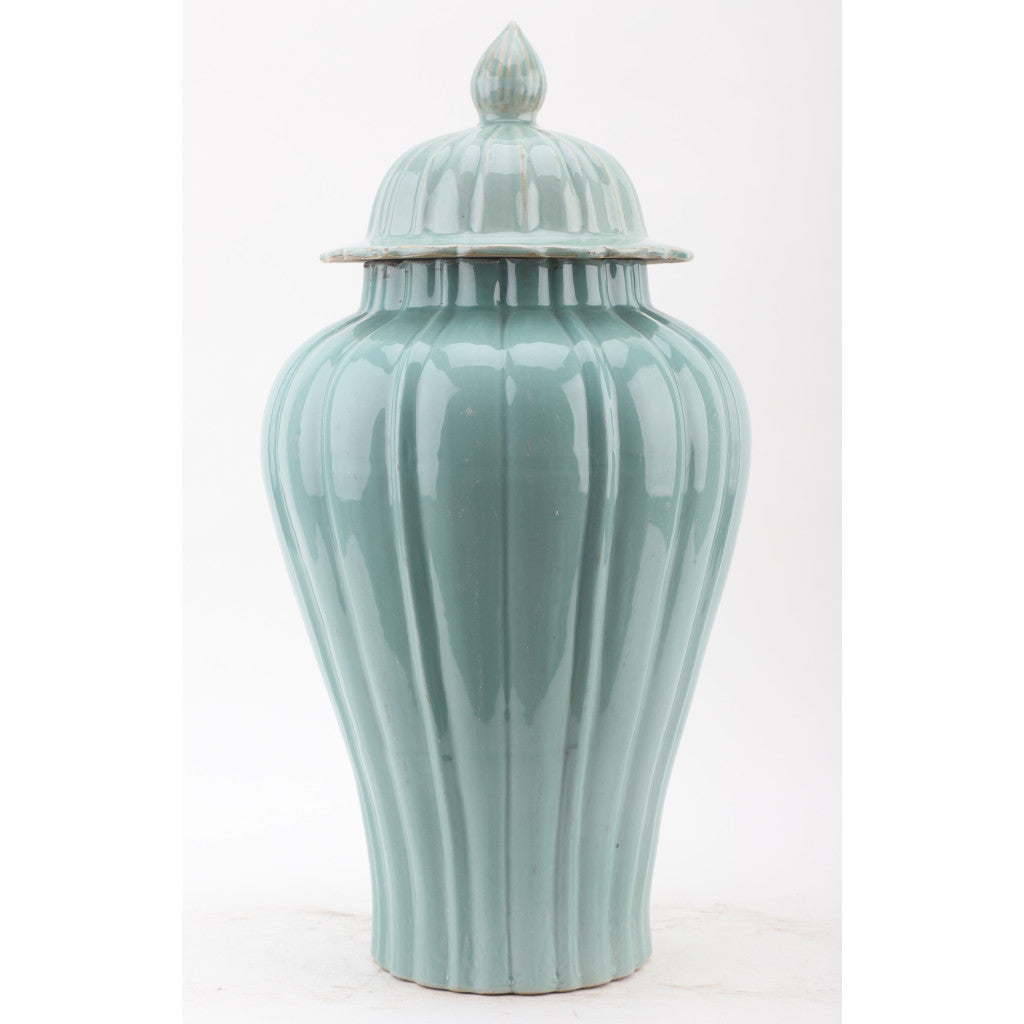 Danny's Fine Porcelain Home Decor Danny's Fine Porcelain Celedon Jar Antique Finish 50852