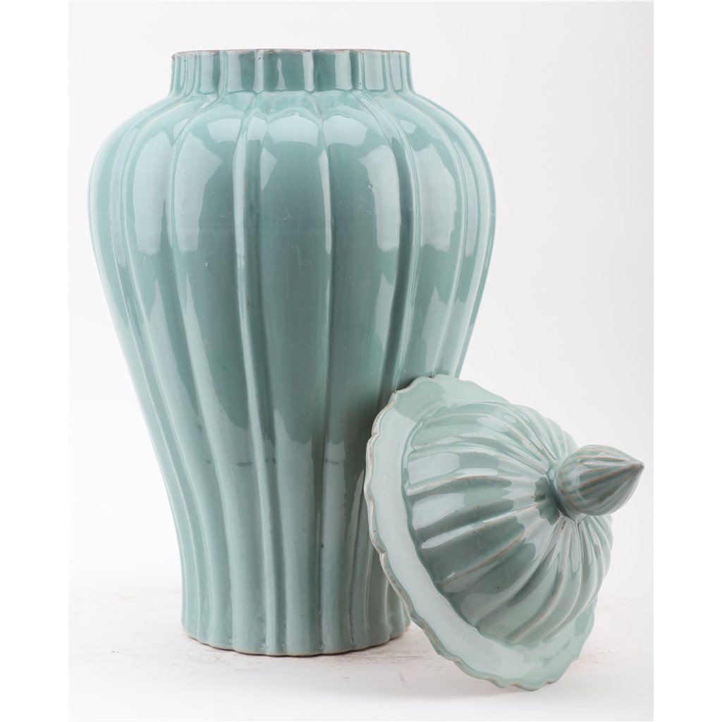 Danny's Fine Porcelain Home Decor Danny's Fine Porcelain Celedon Jar Antique Finish 50852