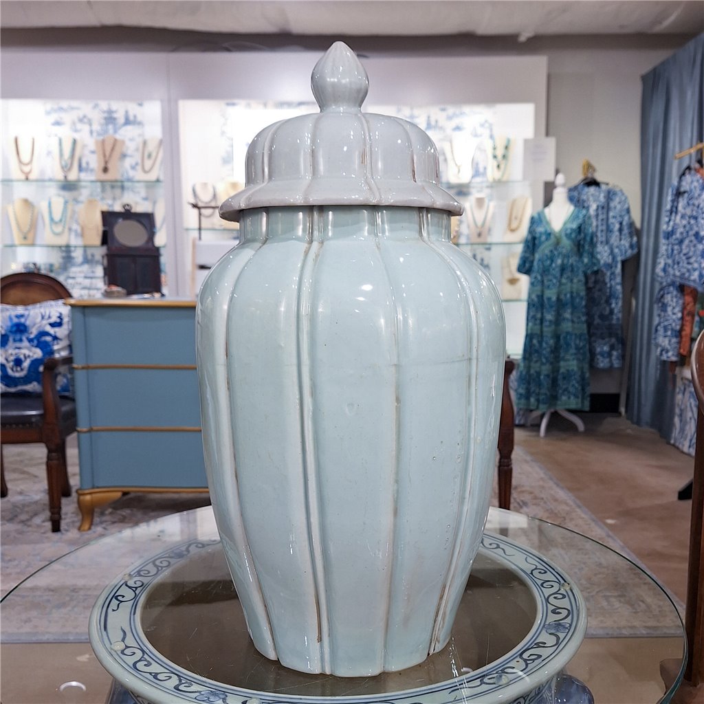 Danny's Fine Porcelain Home Decor Danny's Fine Porcelain Celedon Jar Antique Finish 50853