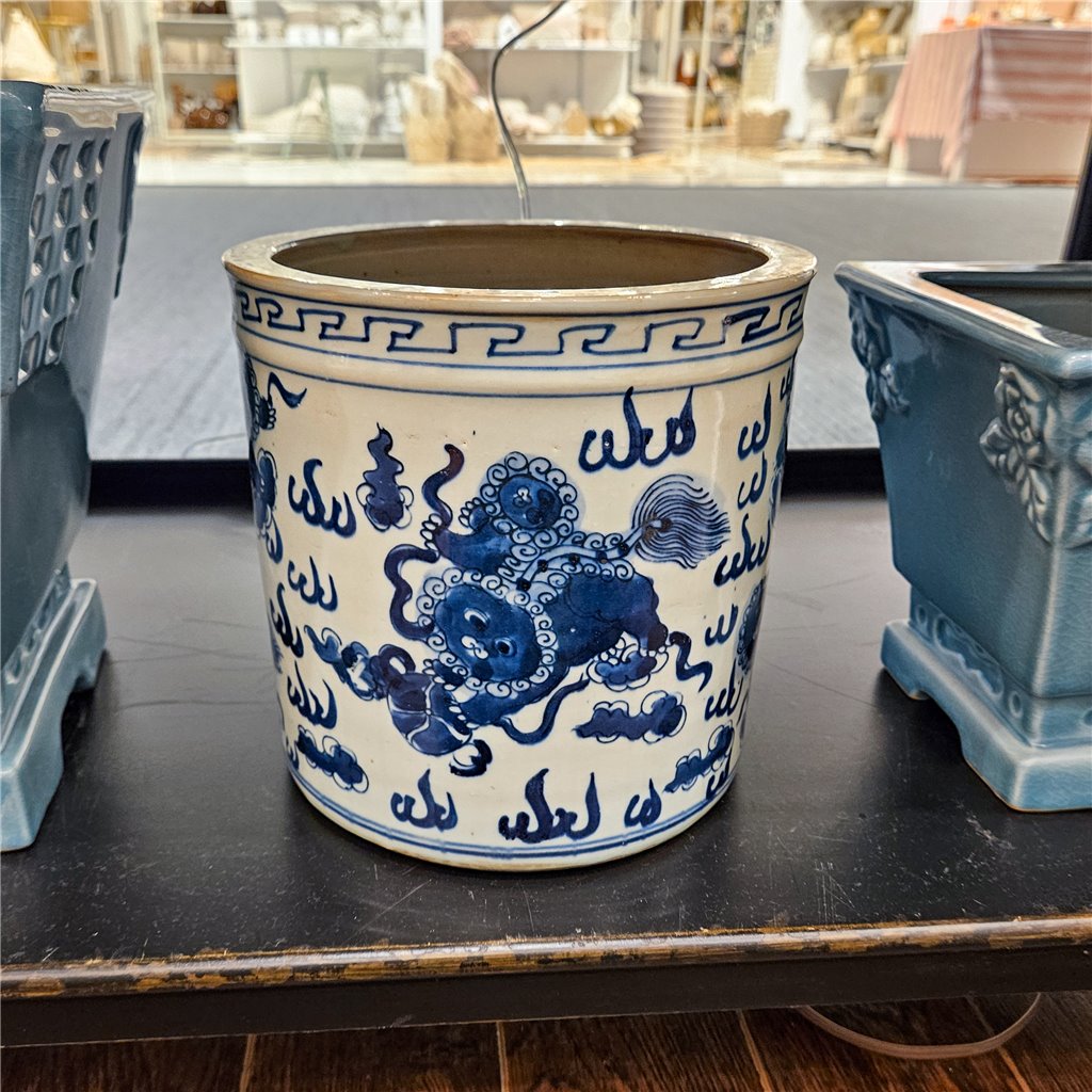 Danny's Fine Porcelain Home Decor Danny's Fine Porcelain Classic Pot- Blue & White Kirin