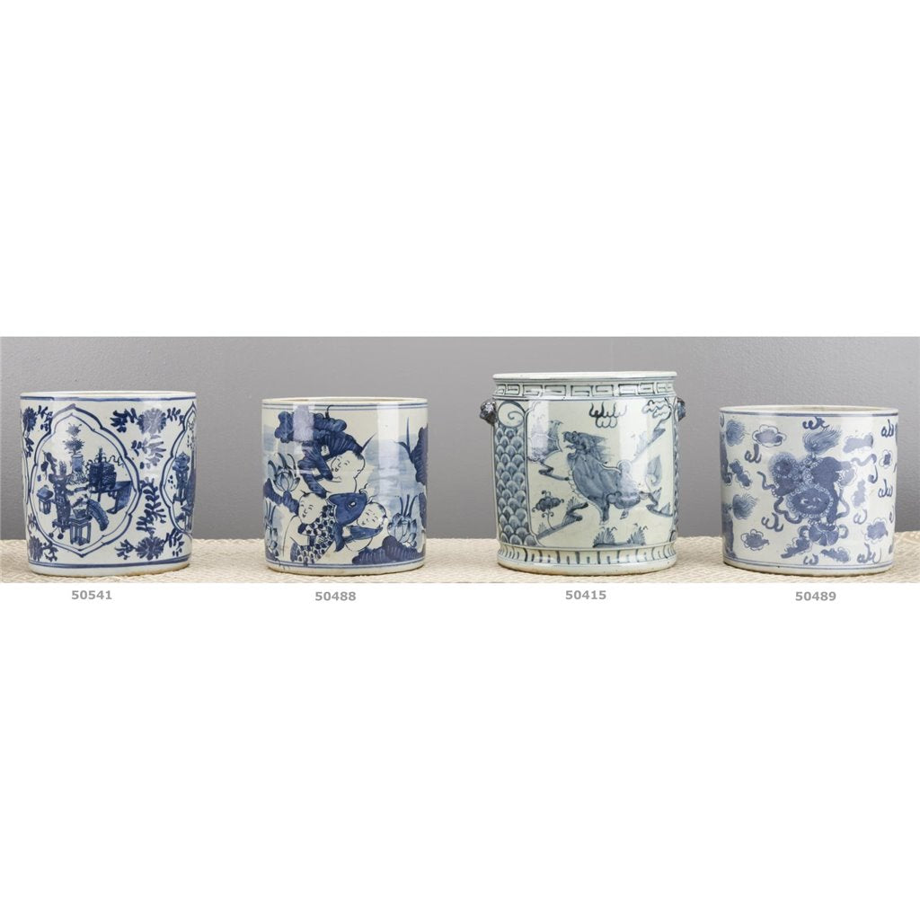Danny's Fine Porcelain Home Decor Danny's Fine Porcelain Classic Pot- Blue & White Kirin
