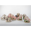 Danny's Fine Porcelain Home Decor Danny's Fine Porcelain Classic Staffordshire Bunnies with A Twist! Lovely Pair of Pink Floral
