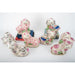 Danny's Fine Porcelain Home Decor Danny's Fine Porcelain Classic Staffordshire Bunnies with A Twist! Lovely Pair of Pink Floral