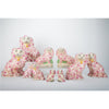 Danny's Fine Porcelain Home Decor Danny's Fine Porcelain Classic Staffordshire Bunnies with A Twist! Lovely Pair of Pink Floral