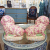 Danny's Fine Porcelain Home Decor Danny's Fine Porcelain Classic Staffordshire Bunnies with A Twist! Lovely Pair of Pink Floral