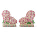 Danny's Fine Porcelain Home Decor Danny's Fine Porcelain Classic Staffordshire Bunnies with A Twist! Lovely Pair of Pink Floral