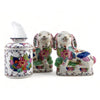 Danny's Fine Porcelain Home Decor Danny's Fine Porcelain Classic Staffordshire Bunnies with A Twist! Pair of Porcelain 41346