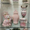 Danny's Fine Porcelain Home Decor Danny's Fine Porcelain Classic Staffordshire Dogs with A Twist! Lovely Pair of Pink Floral