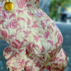Danny's Fine Porcelain Home Decor Danny's Fine Porcelain Classic Staffordshire Dogs with A Twist! Lovely Pair of Pink Floral