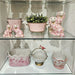 Danny's Fine Porcelain Home Decor Danny's Fine Porcelain Classic Staffordshire Dogs with A Twist! Lovely Pair of Pink Floral