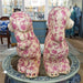 Danny's Fine Porcelain Home Decor Danny's Fine Porcelain Classic Staffordshire Dogs with A Twist! Lovely Pair of Pink Floral