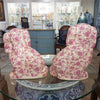Danny's Fine Porcelain Home Decor Danny's Fine Porcelain Classic Staffordshire Dogs with A Twist! Lovely Pair of Pink Floral