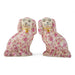 Danny's Fine Porcelain Home Decor Danny's Fine Porcelain Classic Staffordshire Dogs with A Twist! Lovely Pair of Pink Floral