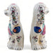 Danny's Fine Porcelain Home Decor Danny's Fine Porcelain Classic Staffordshire Dogs with A Twist! Pair of Porcelain 41344