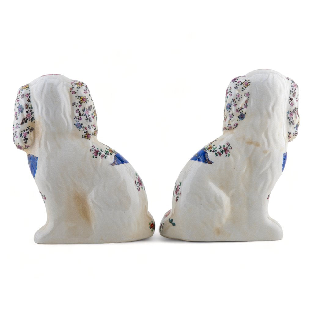 Danny's Fine Porcelain Home Decor Danny's Fine Porcelain Classic Staffordshire Dogs with A Twist! Pair of Porcelain 41344