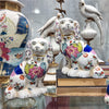 Danny's Fine Porcelain Home Decor Danny's Fine Porcelain Classic Staffordshire Dogs with A Twist! Pair of Porcelain 41344