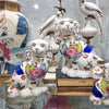 Danny's Fine Porcelain Home Decor Danny's Fine Porcelain Classic Staffordshire Dogs with A Twist! Pair of Porcelain 41344